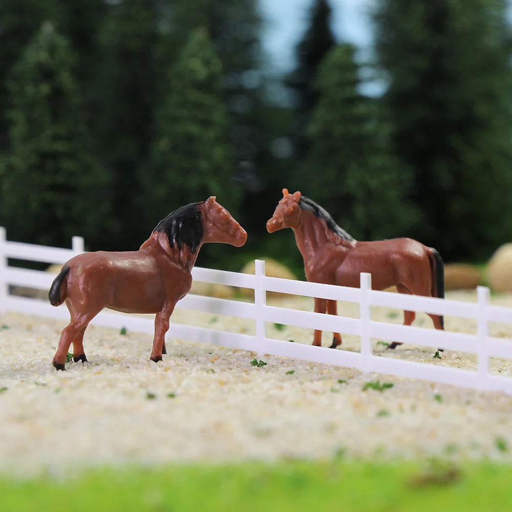 30pcs HO Scale 1:87 Well Painted Horses Farm Animals