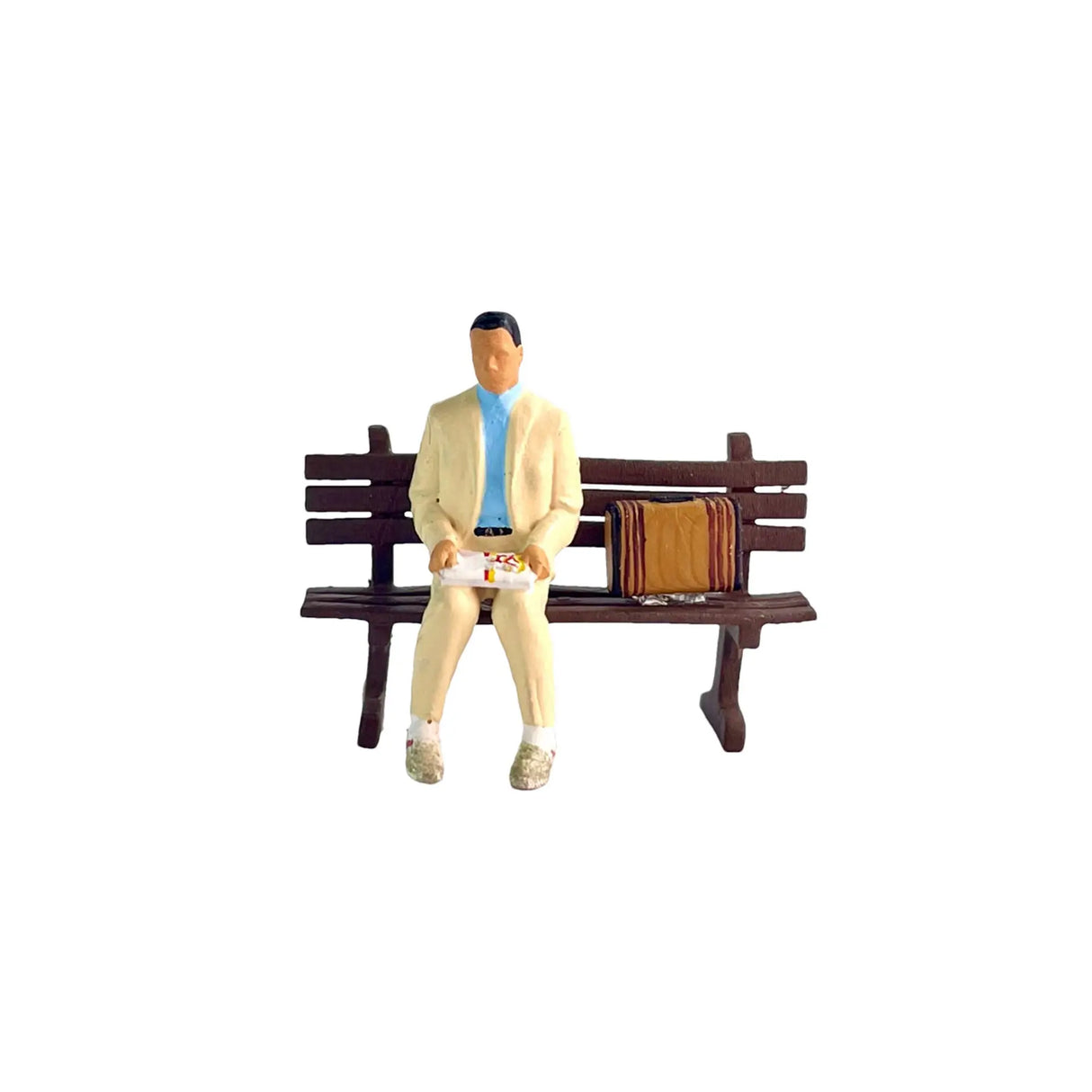 1:64 Iconic Movie Figure - "Forrest" & Park Bench Diorama Set