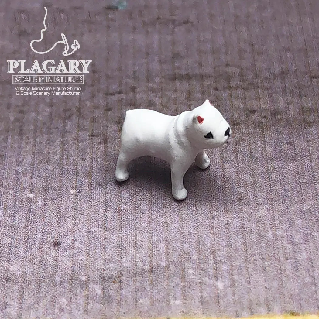 1:64 Bulldog Miniature Figures - Collector's Series Hand-Painted Resin Dogs