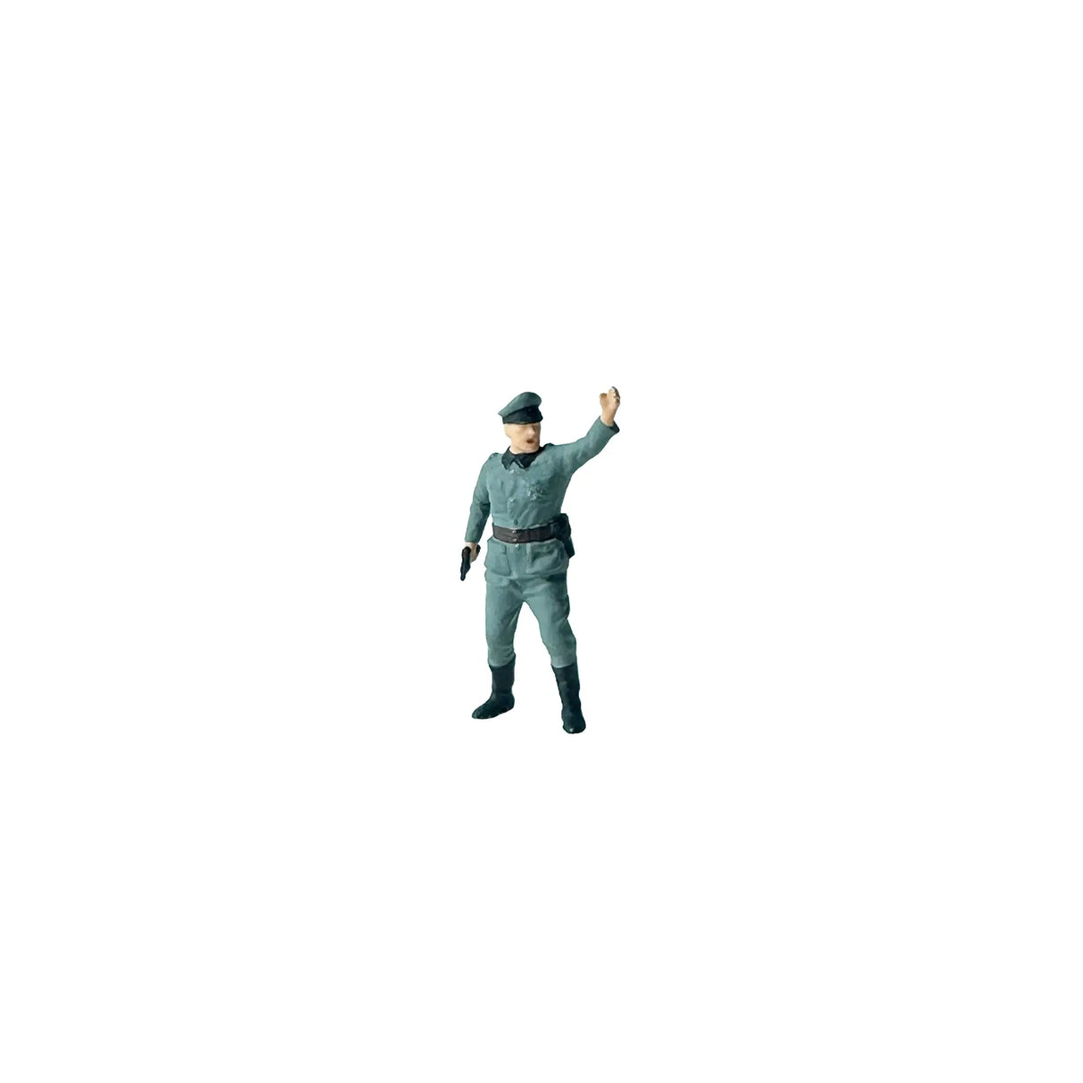 PLAGARY Collector's Series 1/74 scale WWII German waving officer hand-painted resin figure