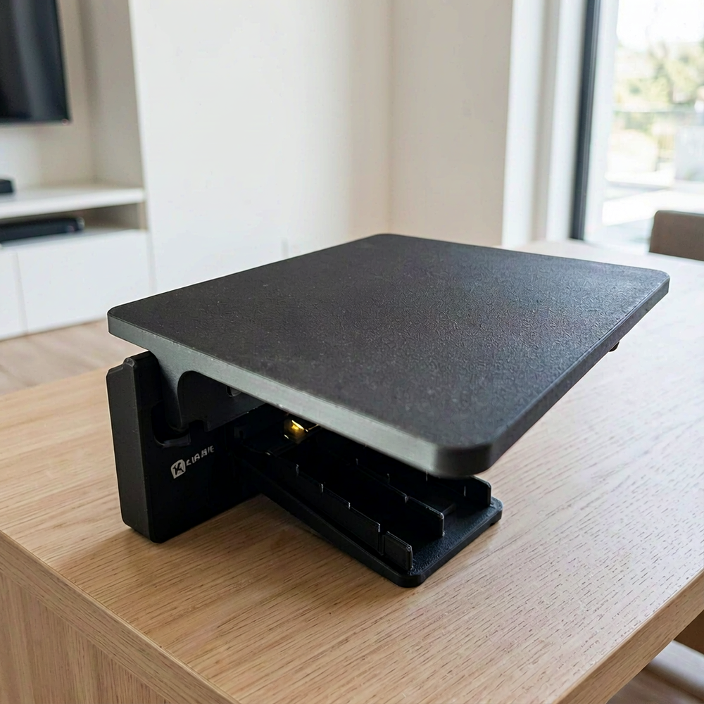 Clamp Desktop Extension Shelf, Space Saving Desk Side Storage Organizer — main product view
