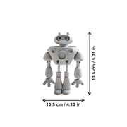Articulated Movable Joint Robot Figurine Desktop Decor Collectible Ornament — dimensions
