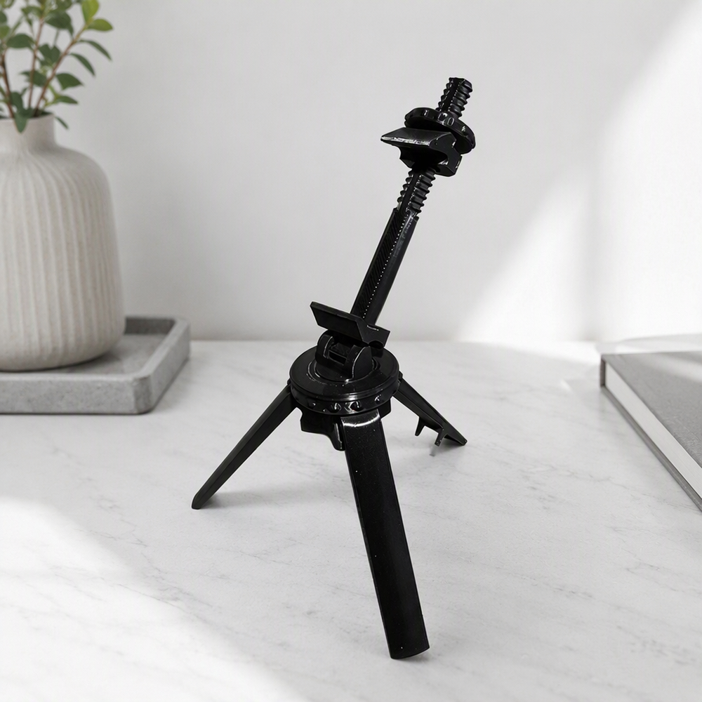 Adjustable Foldable Tripod Phone Stand, Tiltable Phone Mount with Secure Grip — additional product view