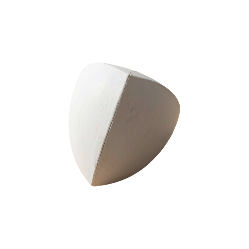 Reuleaux Tetrahedron Geometric Math Model, Smooth Solid Study Reference, Minimalist Desktop Decor — white background