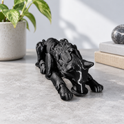 Articulated Movable Joint Wolf Figurine, Poseable Animal Statue for Home Desk and Shelf Decor — additional product view