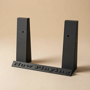 Now Playing Vinyl Record Display Stand, Album Cover Holder for Turntable Setups — product scene