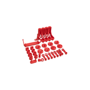 V8 Mechanical Mini Engine Model, Hand Crank Operated with Movable Pistons — white background