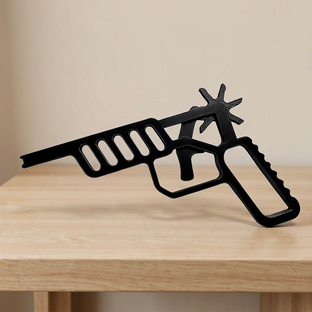 Novelty Hollow Out Functional Trigger Rubber Band Gun Lightweight Casual Leisure Shooting Gadget — main product view