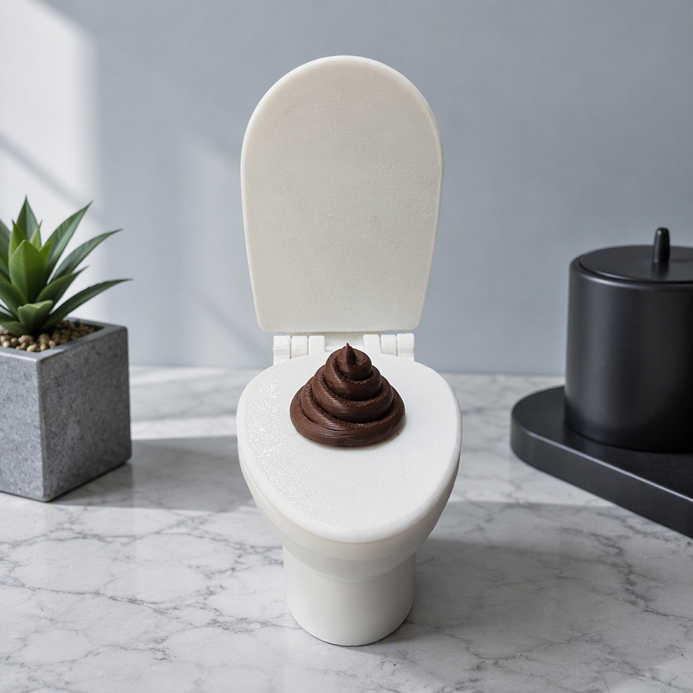 Novelty Spiral Poop Shaped Figurine, Funny Gag Decor for Home and Desk Display — additional product view