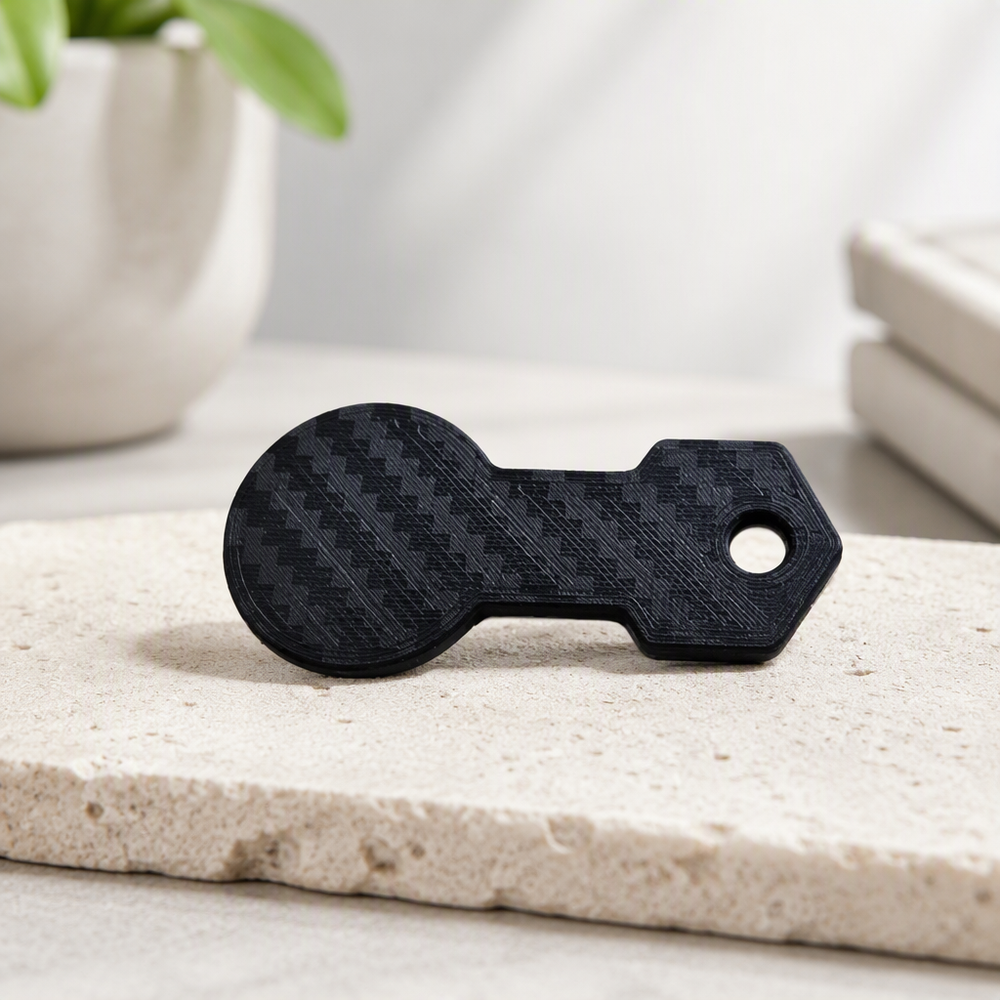 5 Pcs Key Shaped Shopping Cart Unlock Tokens with Hanging Hole — main product view