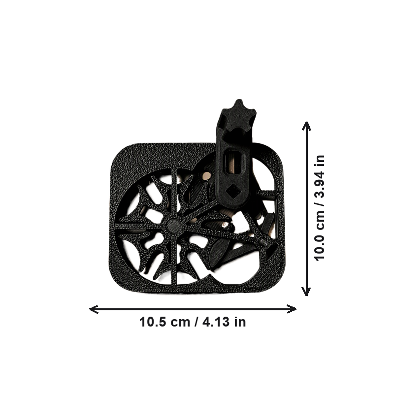 2 Pcs Black Mechanical Crank Gear Finger Pick, Rotatable Desktop Stress Relief Small Items
