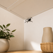 Spooky Flat Spider Silhouette Wall Corner Ornament, Fun Themed Decoration and Prank Prop — product scene