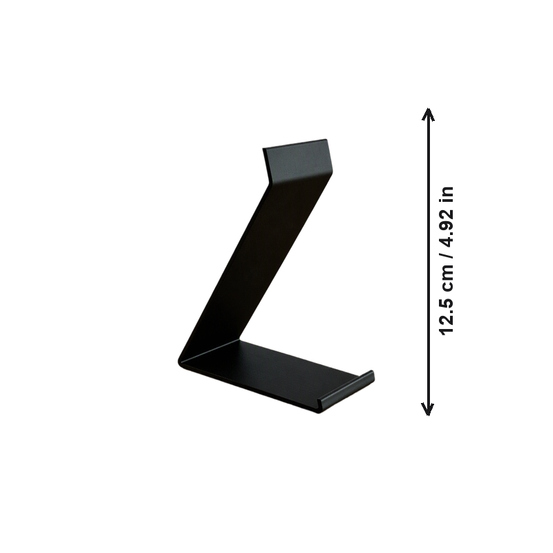 Black Minimalist Vinyl Record Display Stand, Stable Desktop Album Holder for Home Decor