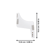 2 Piece Beard Styling Comb, Men's Grooming Tool for Creating Neat Clear Beard Lines — white background