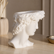 Classic Art Bust Sculpture, Multi-Purpose Desktop Decor and Egg Holder for Home and Kitchen — product scene