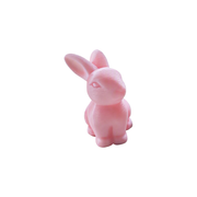 Sitting Rabbit Figurine for Desktop and Shelf Spring Easter Home Holiday Decoration — white background