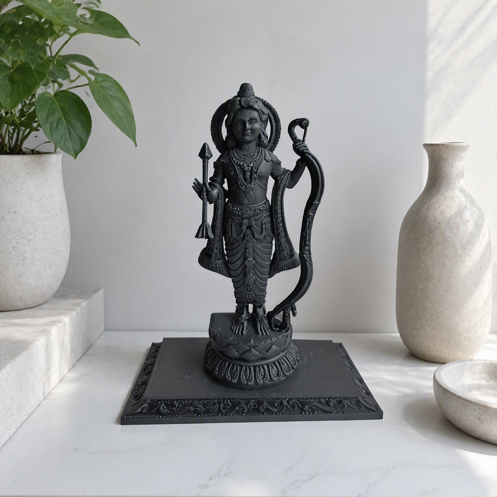 Exquisitely Carved Bow and Arrow Standing Statue, Home Desktop Decor Ornament — additional product view