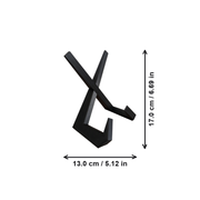 Minimalist Tabletop Display Stand for Plates, Pictures and Flat Items, Desktop Home Decor — dimensions