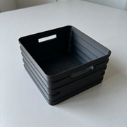 Stackable Storage Box Multi-purpose Desktop Organizer Container with Side Handles — additional product view