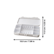 Portable Tangle-Free Travel Jewelry Organizer Case, Multi-Compartment Storage Box for Necklaces and Small Accessories — dimensions