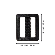 Tri-Glide Non-Slip Strap Adjuster Slide Buckle, Practical Fastening Accessory for Outdoor Gear Straps — dimensions