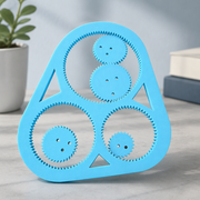 Geometric Gear Drawing Kit, Interlocking Gears for Pattern and Mandala Drafting — additional product view