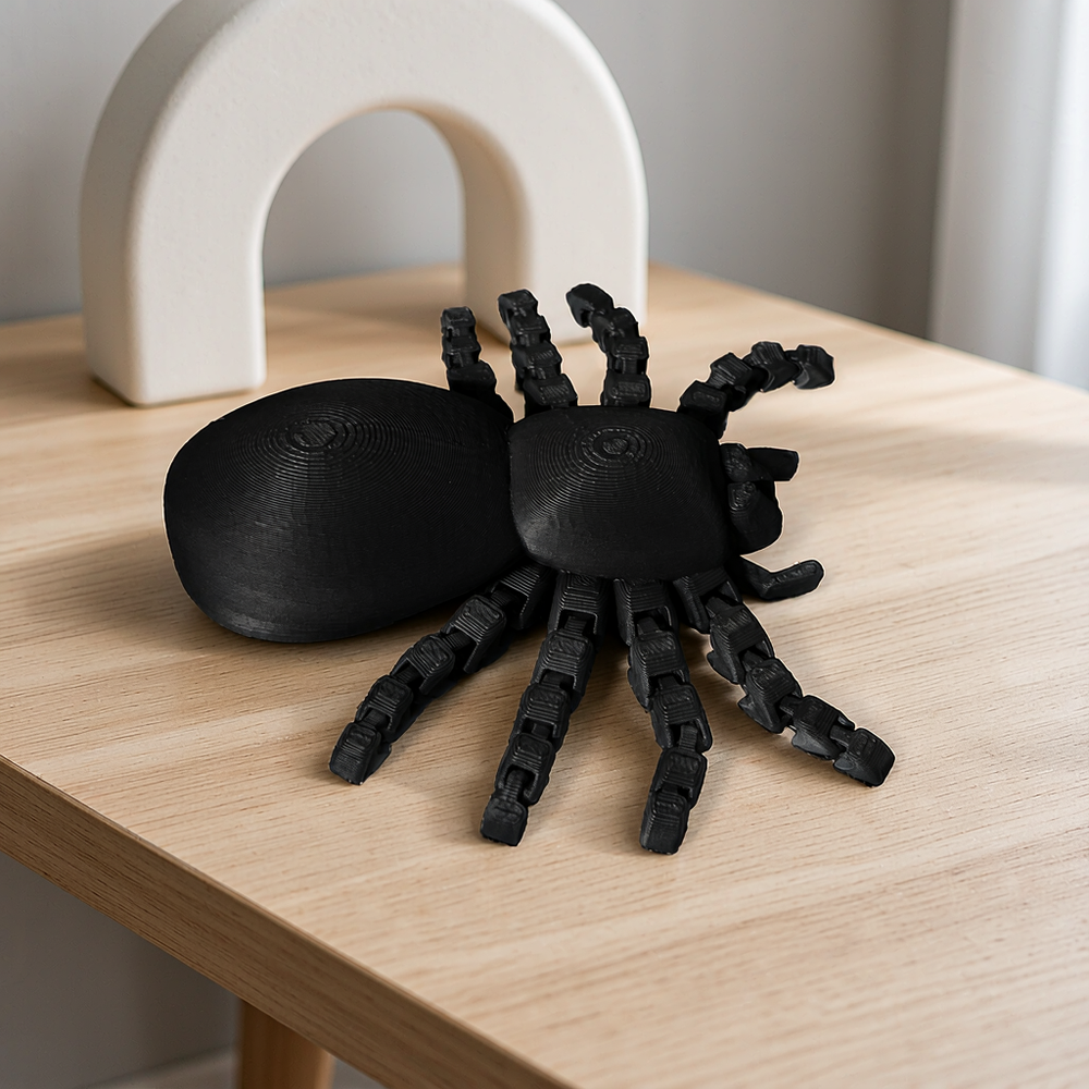 Articulated Spider Figurine with Flexible Poseable Legs for Desktop and Themed Party Decorations — main product view