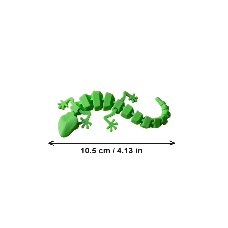 Green Articulated Lizard with Flexible Jointed Segmented Body