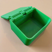 Hinged Flip Lid Desktop Storage Box, Organizer for Small Office Supplies and Daily Items — product scene