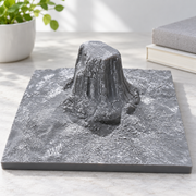 Textured Flat-Top Rock Formation Terrain Model, Landscape Sculpture for Desktop and Home Interior Decor — additional product view