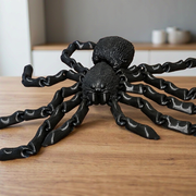 Articulated Posable Spider Figurine, Spooky Festive Home Desktop Shelf Display Decor — main product view