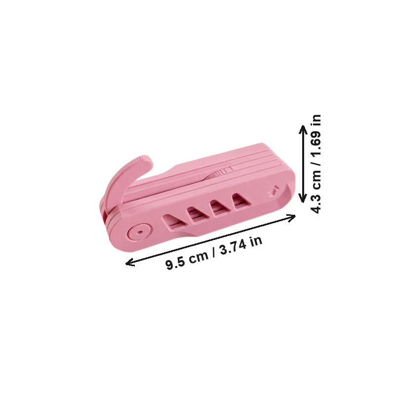 Portable Foldable Clothes Hanger, Space-Saving Clothing Organizer for Travel Home Use, Matte Pink