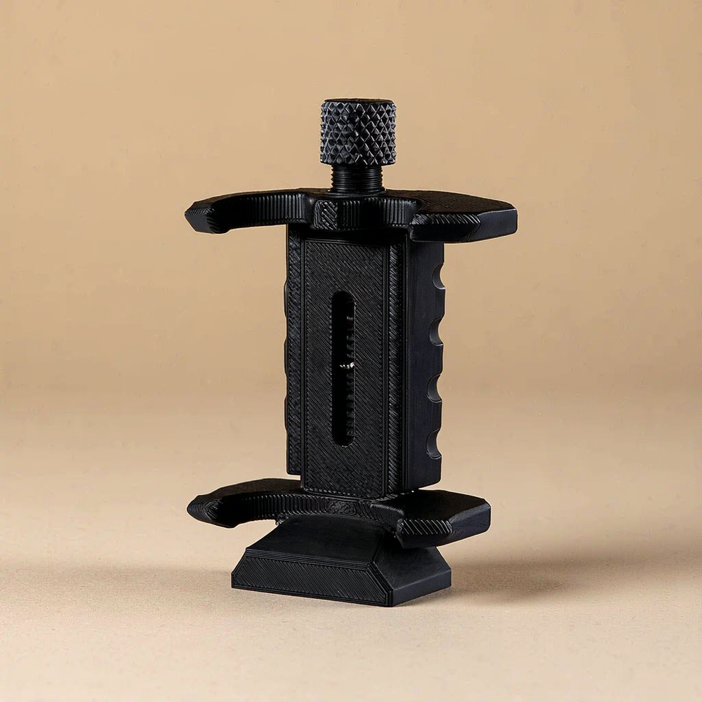 Adjustable Tripod Phone Clamp Mount, 1/4-Inch Screw Arca-Compatible Smartphone Holder — product scene