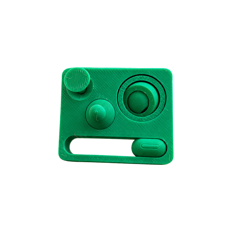 Portable Multi-Function Desk Fidget Pad with Interactive Movable Parts — white background