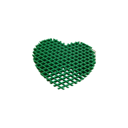 Heart-Shaped Open Lattice Flexible Squeeze Item for Tactile Stress Relief — white background