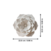 Multi-layer Petal Floral Ornament, Versatile Home Decoration for Desktop and Wall Display — dimensions