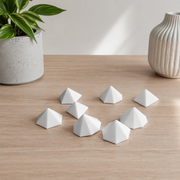 8 Piece Multi-Faceted Geometric Pyramid Set Desktop Home Display Ornament — additional product view