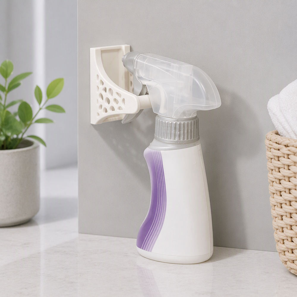 Wall Mount Spray Bottle Hanger Space Saving Cleaning Supply Organizer — additional product view