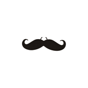 3 Pcs Clip-on Curly Fake Mustaches, Novelty Party Dress-up and Photo Shooting Props Accessories — white background