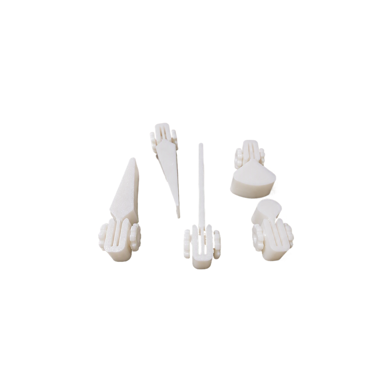 5 Piece Adjustable Varied Head Shape Clamps Set, Practical Smoking Accessories — white background
