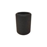 Ribbed Toothbrush and Toothpaste Holder, Bathroom Countertop Organizer, Modern Bathroom Accessory — white background