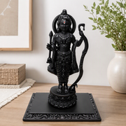Exquisitely Carved Bow and Arrow Standing Statue, Home Desktop Decor Ornament — main product view