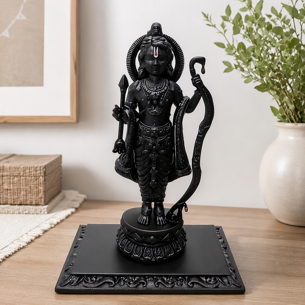 Exquisitely Carved Bow and Arrow Standing Statue, Home Desktop Decor Ornament — main product view