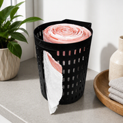 Wall Mounted Rolled Trash Bag Dispenser, Hollow-out Garbage Bag Holder for Kitchen Storage — main product view