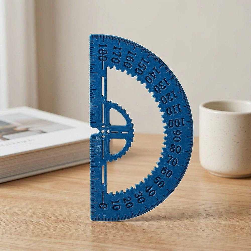 Clear Marking Protractor Angle Ruler, Geometry and Drafting Measuring Stationery for School and Office — main product view