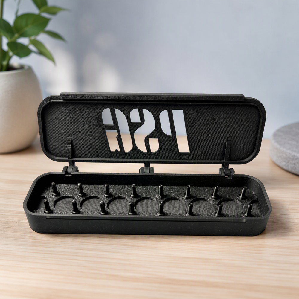 RC Pinion Gear Storage Case, Holds Up To 16 Gears, Removable Inner Tray, Secure Snap-Fit Lid — additional product view