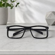 Classic Full Rim Rectangular Simple Plain Eyeglass Frame — additional product view
