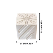 Impossible Passthrough Geometric Cube, Smooth Finish Desktop Decor for Workspaces — dimensions