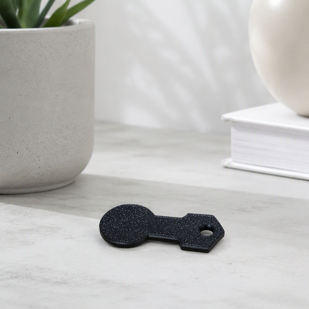 5 Pcs Key Shaped Shopping Cart Unlock Tokens with Hanging Hole — additional product view