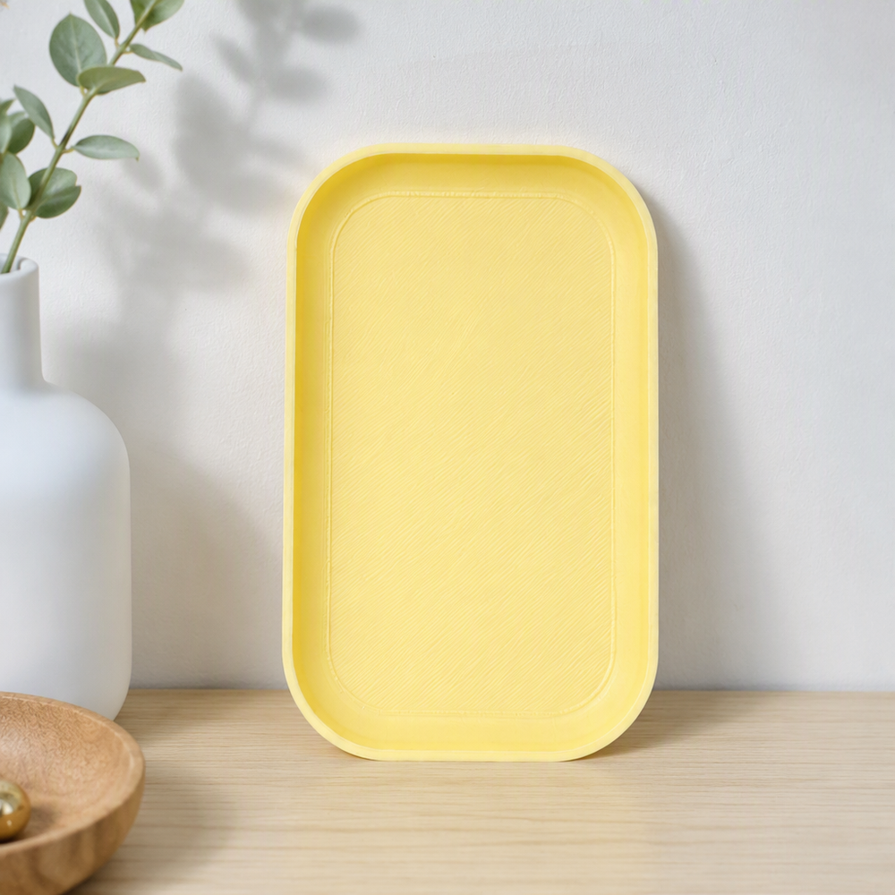Modern Rectangular Catchall Tray Desktop and Entryway Small Item Storage Organizer — additional product view